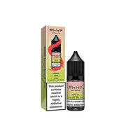 A pack of 10x 10ml Elux Legend Nic Salt E-Liquid bottles with Cherry Lime flavor, showing the product packaging which includes a box and a bottle with a clear label.
